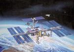 ISS international space station  1/144  koottava pienoismalli  
