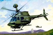 Oh 58 D Combat Scout Kiowa Kiowa  helikopteri 1/72 malli
