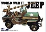 WW 2 Military jeep  1/25 pienoismalli      