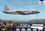  Ilyushin IL-12 Czech airlines  1/144  pienoismalli 