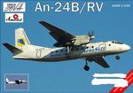 Antonov An-24B/RV Ukrainian airlines  1/144  pienoismalli    