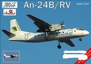 Antonov An-24B/RV Ukrainian airlines  1/144  pienoismalli    
