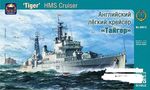 HMS cruiser Tiger venäläinen hävittäjä laiva 1/415 koottava pienoismalli