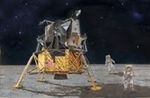 Apollo  11 lunar landing setti    1/72 koottava pienoismalli 