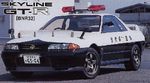 Nissan skyline R32 GTR patrol car poliisiauto 1/24 pienoismalli   