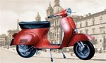 Vespa primavera 125 cc  skootteri 1/9 pienoismalli  
