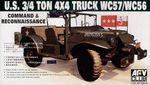 U.S 3/4 ton 4X4 truck wc57/wc56  1/35 pienoismalli   