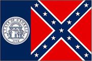 Georgia vanha  osavaltion lippu    