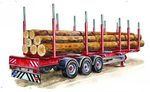 Tukkiperävaunu timber trailer  1/24 