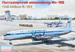 Iljushin IL-18 V matkustajakone  1/144  pienoismalli  