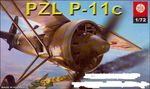 PZL P.11c   1/72 lentokone 