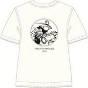 Tintti T-paita  Tintti Amerikassa  white  koko  8 vuotiaille  